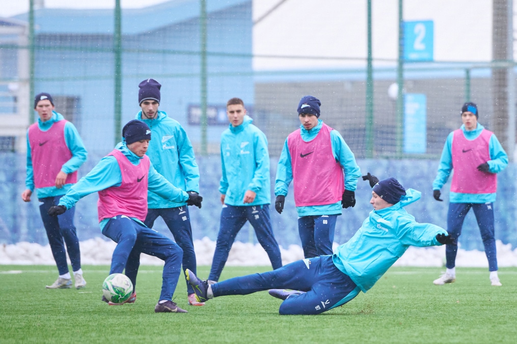 Тренировка «Зенита»-м перед матчем с «Локомотивом»-м