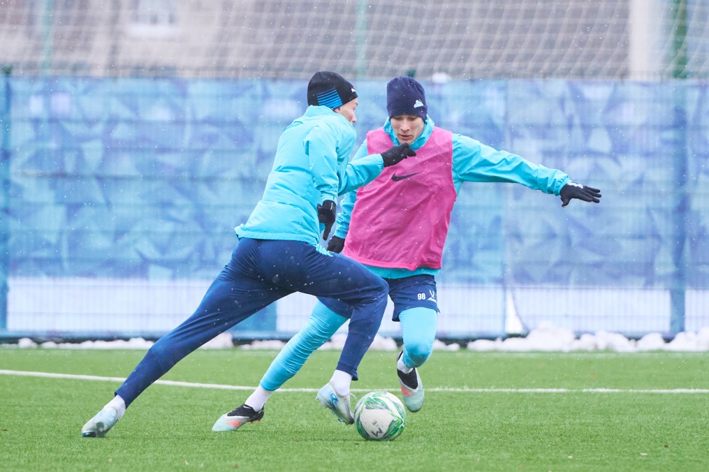 Тренировка «Зенита»-м перед матчем с «Локомотивом»-м