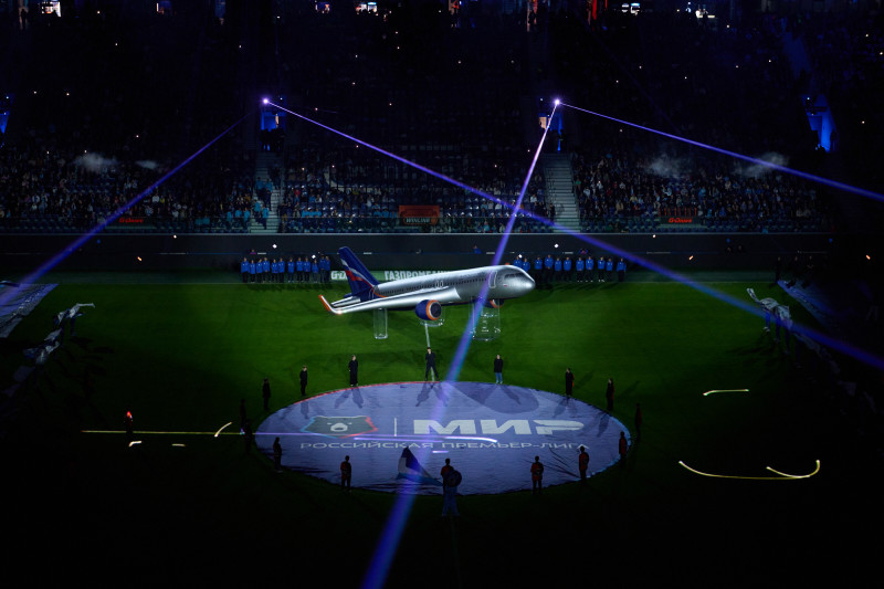 Шоу Группы Аэрофлот перед матчем «Зенит» — «Рубин»