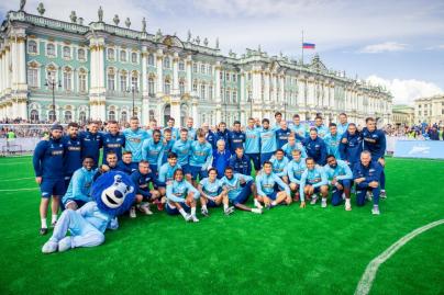 «Зенит» на Дворцовой: самая масштабная открытая тренировка