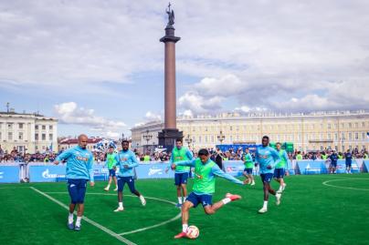 «Зенит» на Дворцовой: самая масштабная открытая тренировка