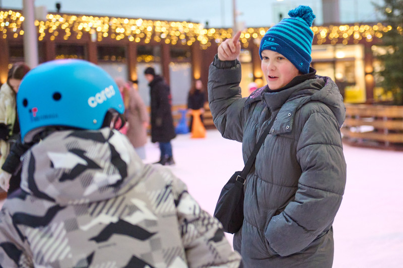 Мегатурнир «»Зенит» рядом». День 1: мастер-класс на катке для участников турнира