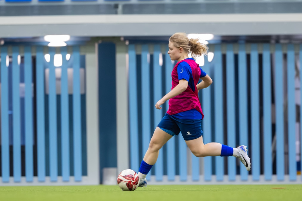 Тренировка женской молодежной команды «Зенит»