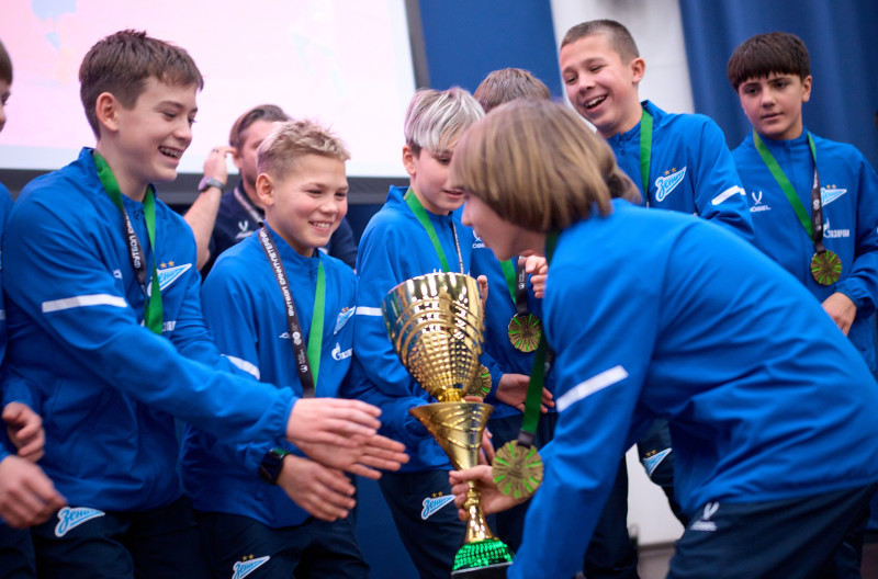 Награждение юношеских команд «Зенита» по итогам сезона 2025 года Первенства города