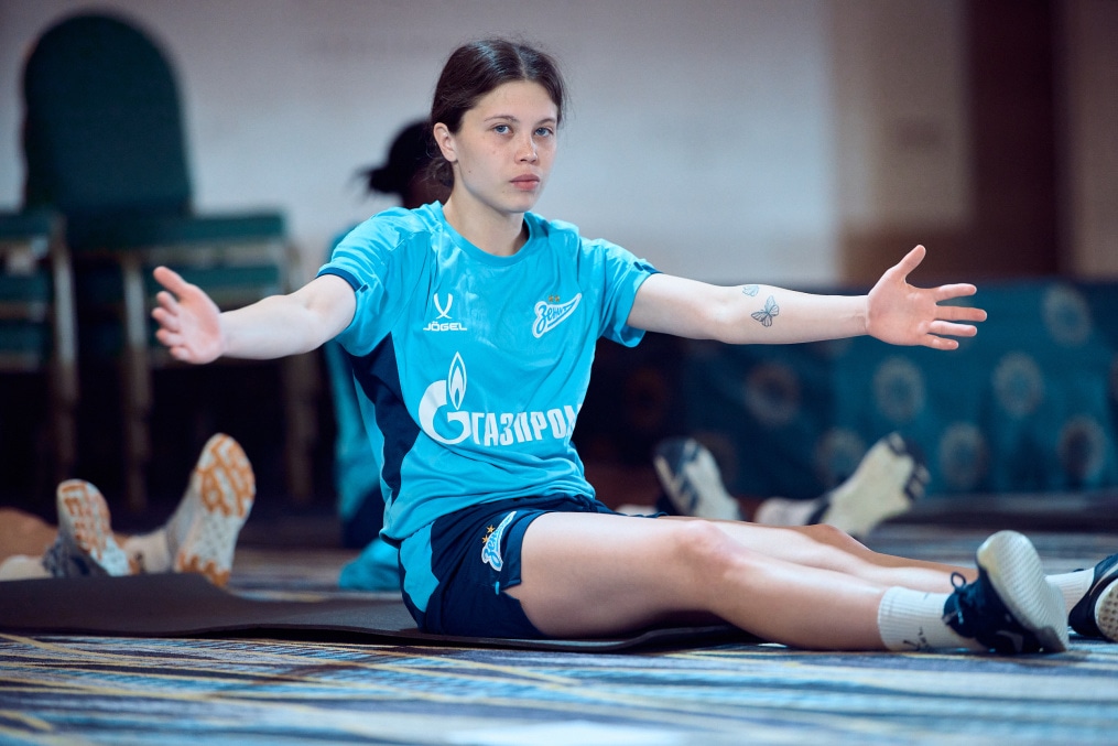 Зимний сбор женской команды «Зенит» в Турции: 13 февраля, утренняя тренировка