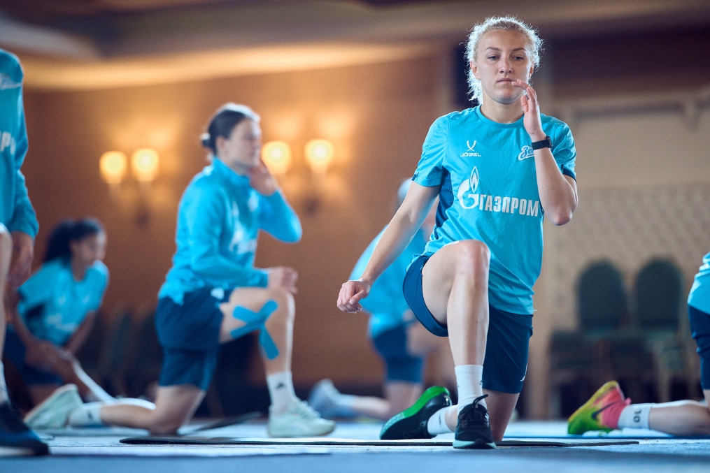 Зимний сбор женской команды «Зенит» в Турции: 13 февраля, утренняя тренировка