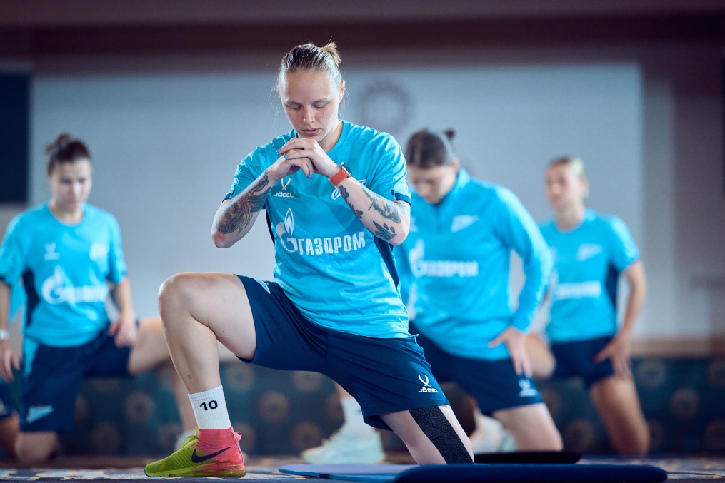 Зимний сбор женской команды «Зенит» в Турции: 13 февраля, утренняя тренировка