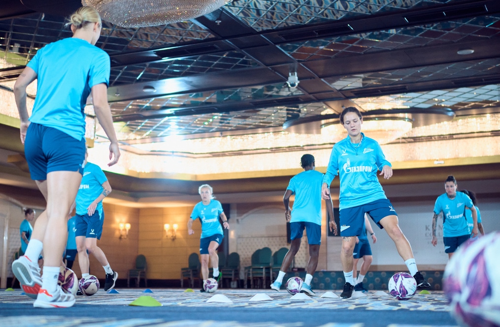 Зимний сбор женской команды «Зенит» в Турции: 13 февраля, утренняя тренировка