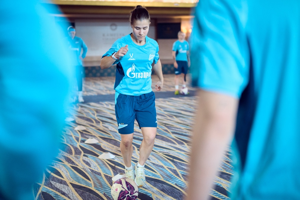 Зимний сбор женской команды «Зенит» в Турции: 13 февраля, утренняя тренировка