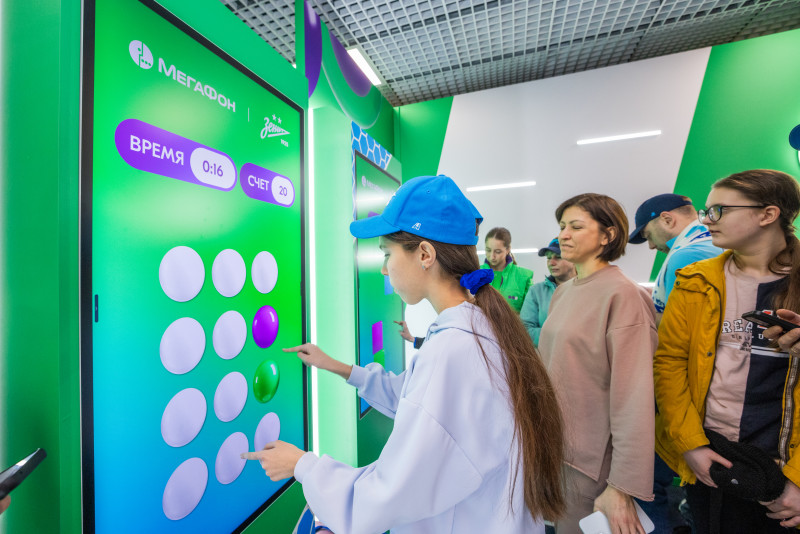 Промозона «МегаФона» перед матчем «Зенит» — «Спартак»