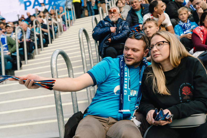 Болельщики на матче «Зенит» — «Спартак»