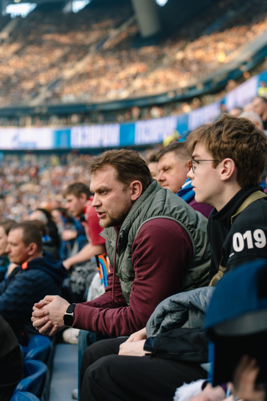 Болельщики на матче «Зенит» — «Спартак»