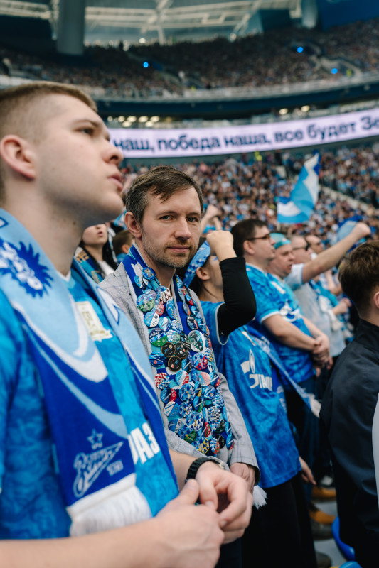 Болельщики на матче «Зенит» — «Спартак»