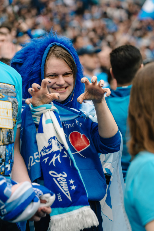 Болельщики на матче «Зенит» — «Спартак»