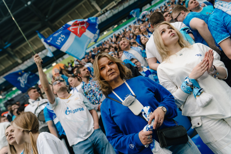 Болельщики на матче «Зенит» — «Спартак»