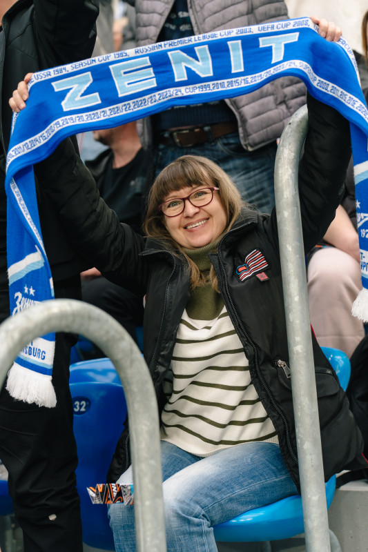 Болельщики на матче «Зенит» — «Спартак»