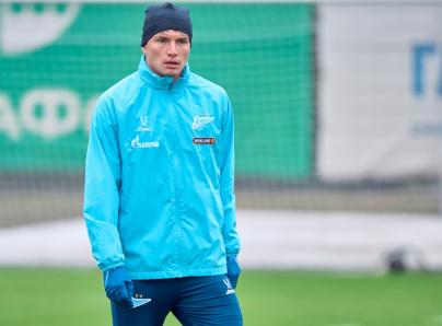 Тренировка «Зенита» в «Газпром»-тренировочном центре