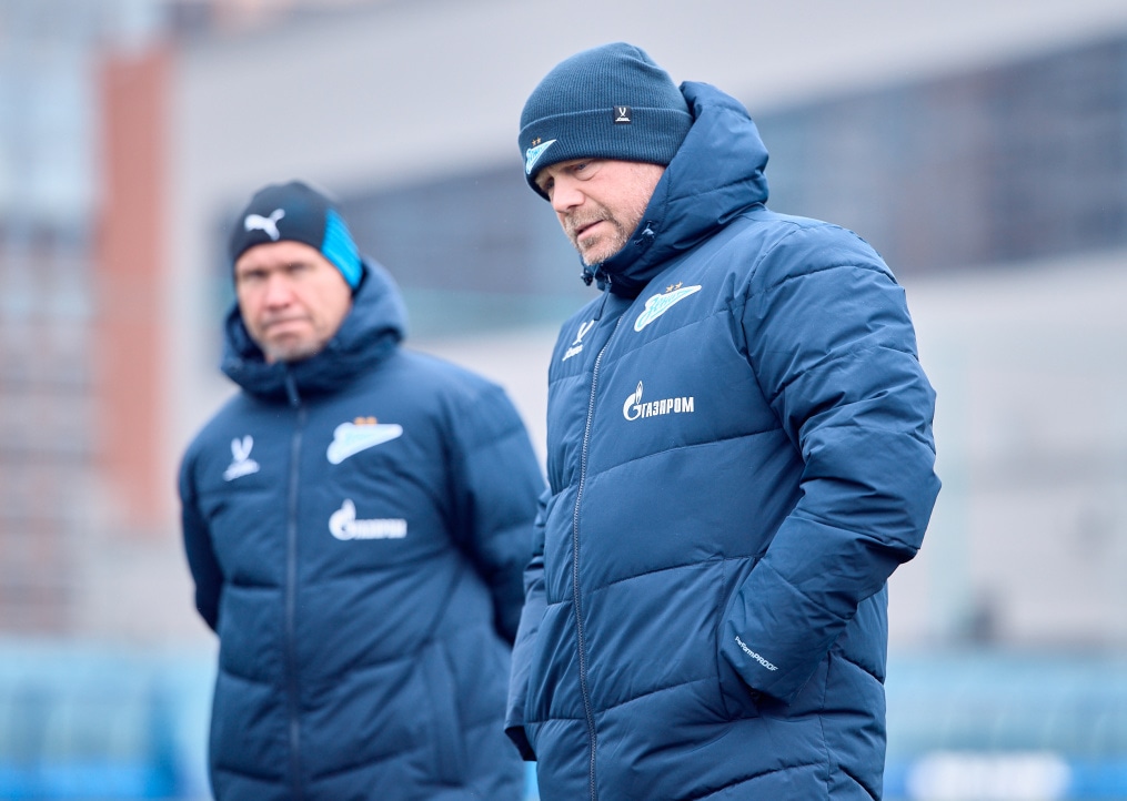 Тренировка «Зенита»-м перед товарищеским матчем с «Алмаз-Антей»-м