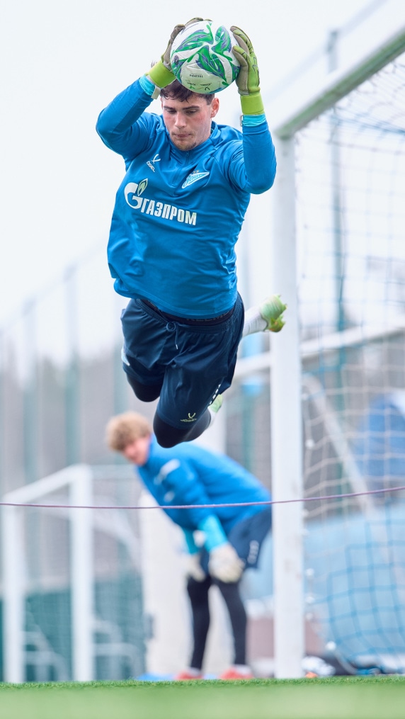 Тренировка «Зенита»-м перед товарищеским матчем с «Алмаз-Антей»-м