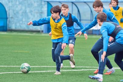 Тренировка «Зенита»-м перед товарищеским матчем с «Алмаз-Антей»-м