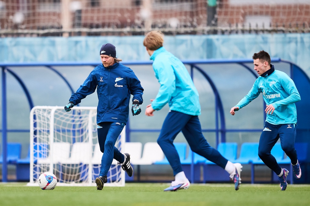 Тренировка «Зенита»-2 перед матчем с «Динамо» (Владивосток)