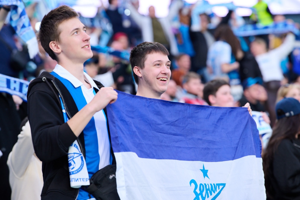 Болельщики на матче «Зенит» — «Кайрат»