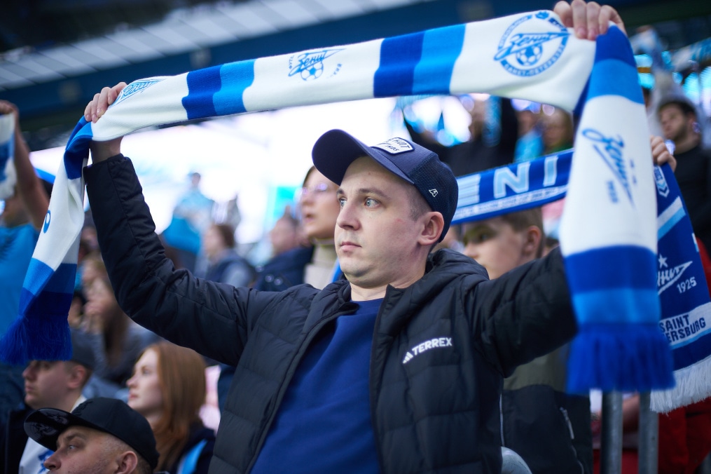 Болельщики на матче «Зенит» — «Кайрат»