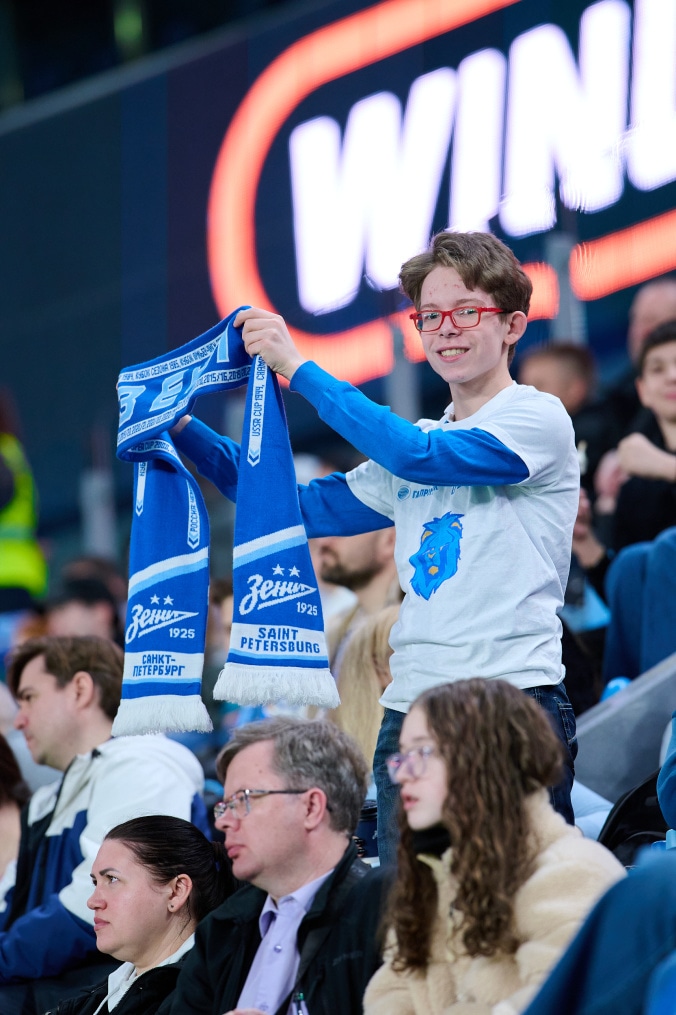 Болельщики на матче «Зенит» — «Кайрат»