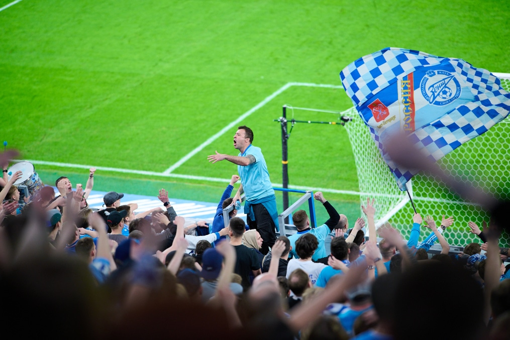 Болельщики на матче «Зенит» — «Кайрат»