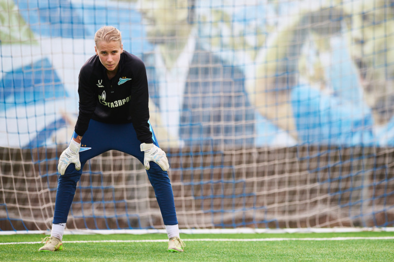 Тренировка женской команды перед матчем с «Крыльями Советов»