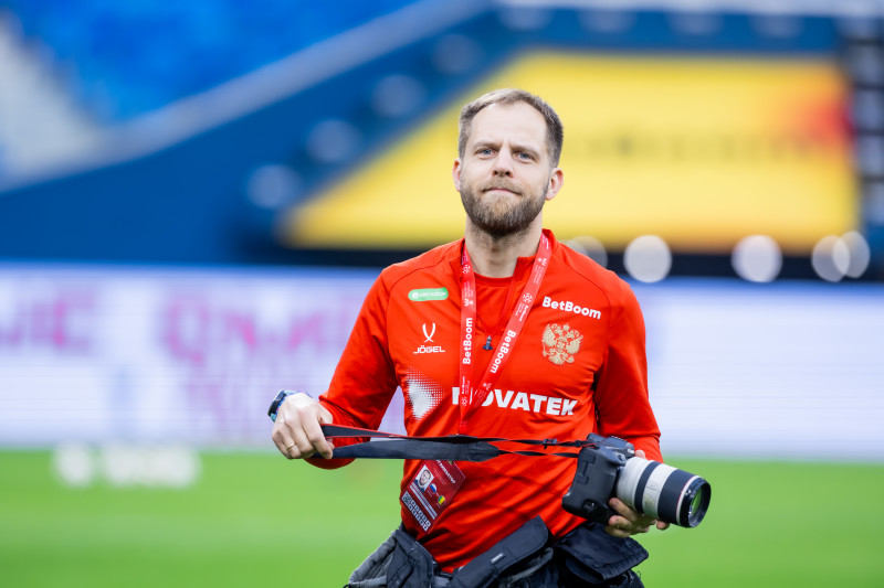 Тренировка сборной России по футболу накануне матча со сборной Мали