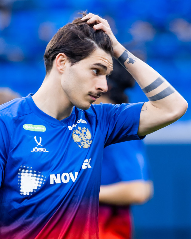 Тренировка сборной России по футболу накануне матча со сборной Мали