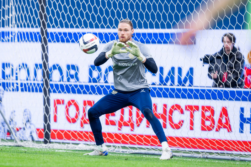 Тренировка сборной России по футболу накануне матча со сборной Мали