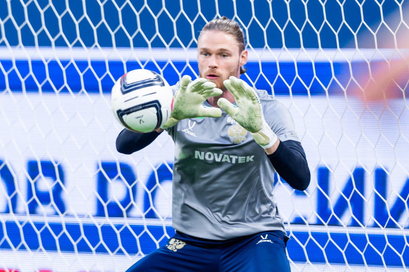 Тренировка сборной России по футболу накануне матча со сборной Мали