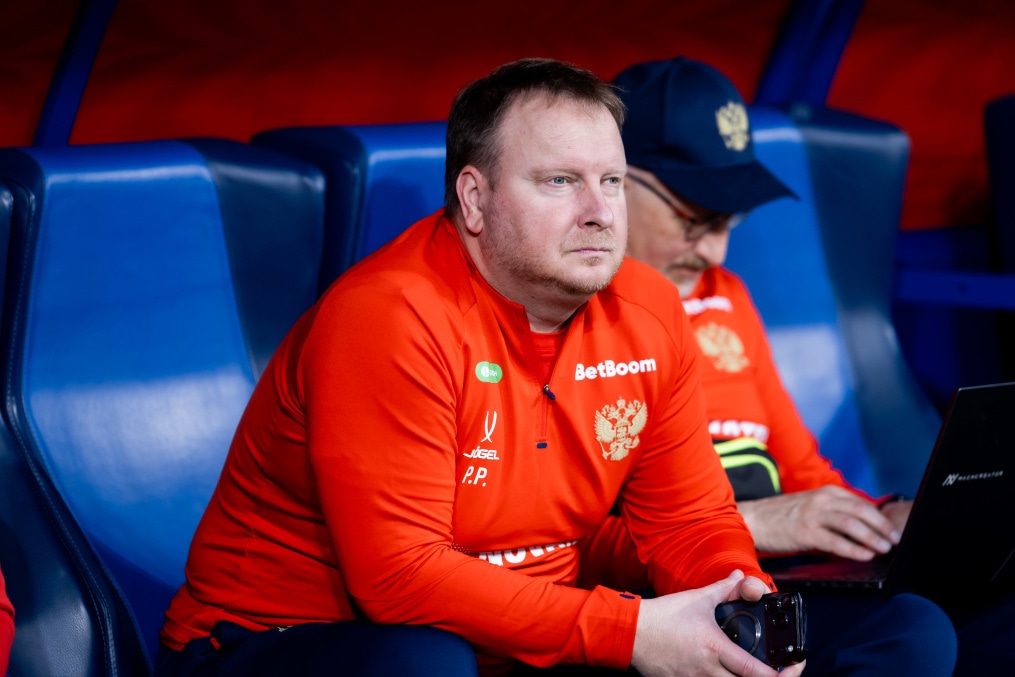 Тренировка сборной России по футболу накануне матча со сборной Мали