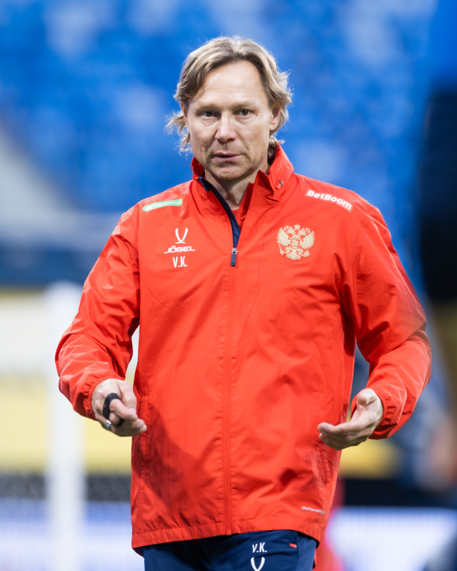 Тренировка сборной России по футболу накануне матча со сборной Мали