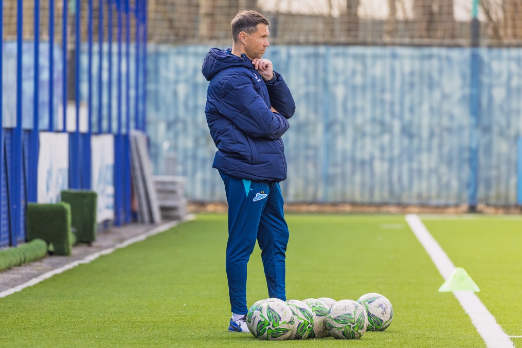 Тренировка «Зенита»-м перед матчем с «Краснодаром»-м