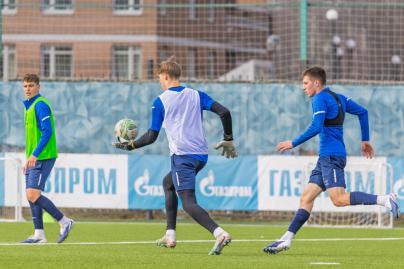 Тренировка «Зенита»-м перед матчем с «Краснодаром»-м