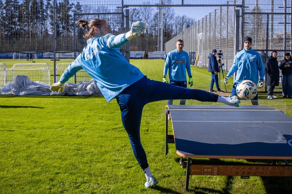 Тренировка основного состава «Зенита» перед матчем с «Крыльями Советов»