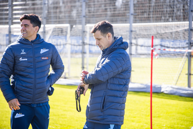 Тренировка основного состава «Зенита» перед матчем с «Крыльями Советов»