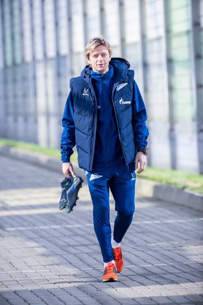 Тренировка основного состава «Зенита» перед матчем с «Крыльями Советов»