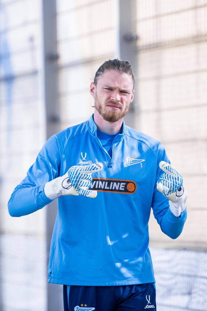 Тренировка основного состава «Зенита» перед матчем с «Крыльями Советов»