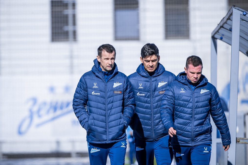 Тренировка основного состава «Зенита» перед матчем с «Крыльями Советов»