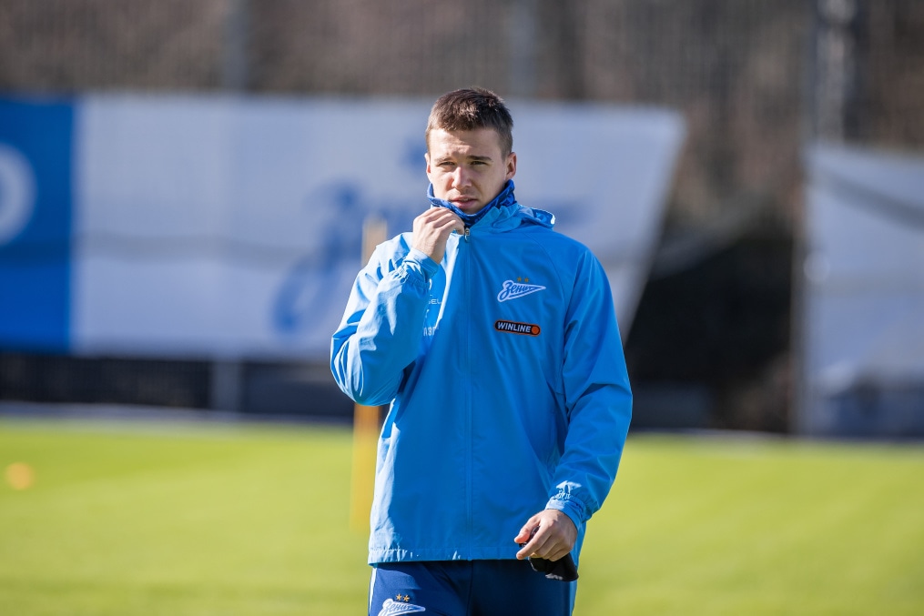 Тренировка основного состава «Зенита» перед матчем с «Крыльями Советов»