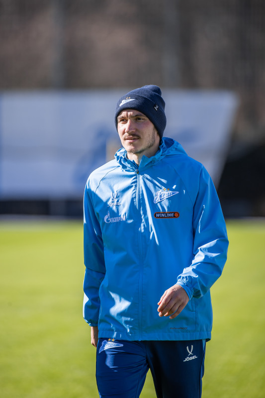 Тренировка основного состава «Зенита» перед матчем с «Крыльями Советов»