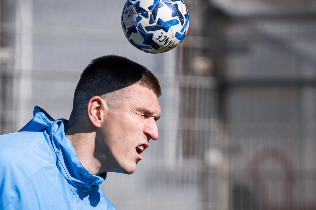 Тренировка основного состава «Зенита» перед матчем с «Крыльями Советов»