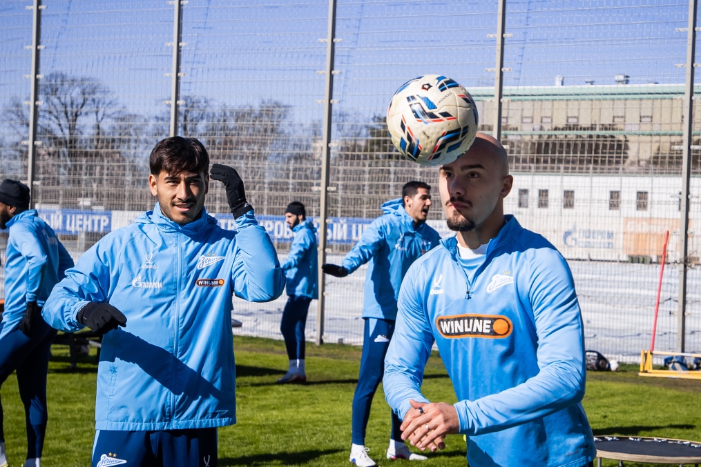 Тренировка основного состава «Зенита» перед матчем с «Крыльями Советов»