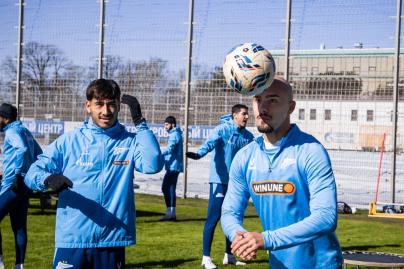 Тренировка основного состава «Зенита» перед матчем с «Крыльями Советов»