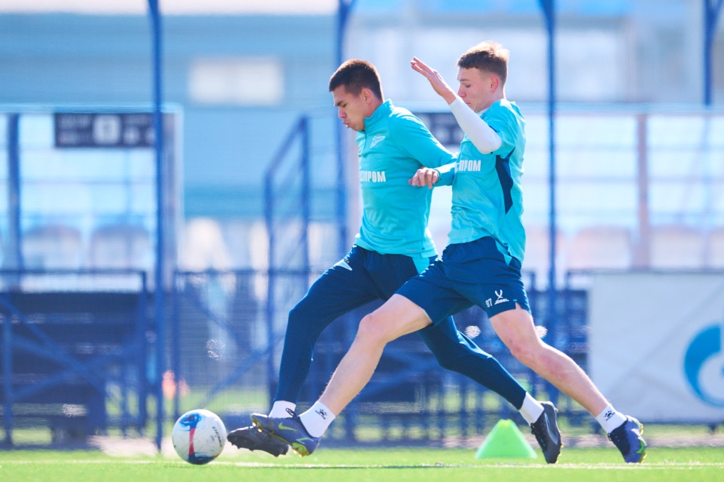 Тренировка «Зенита»-2 перед матчем с «Динамо»-2 (Москва)