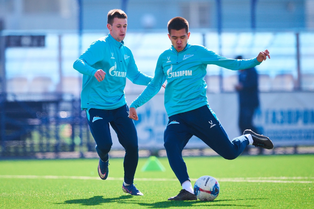 Тренировка «Зенита»-2 перед матчем с «Динамо»-2 (Москва)